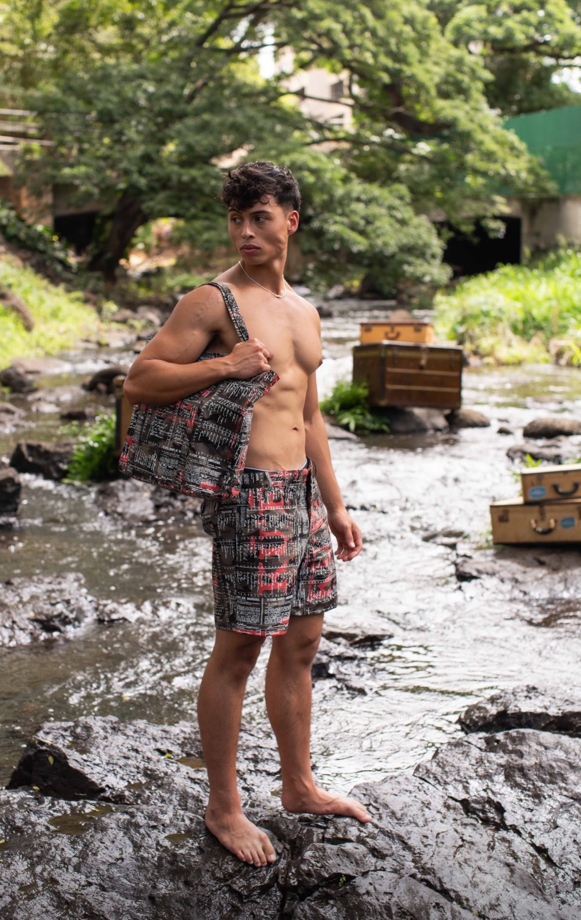 NAPOOPOO ZIPPERED TOTE (RIPSTOP ʻ25)