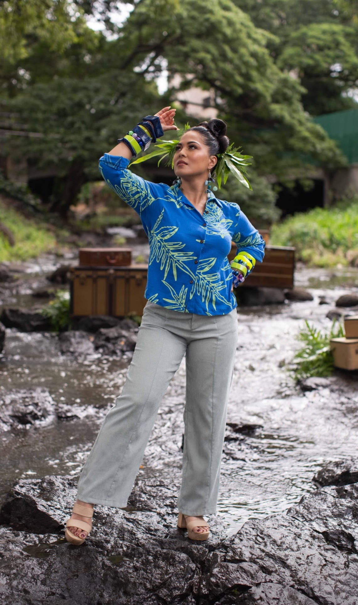 Kauʻi Long Sleeve Blouse GAUZE (MMʻ25)