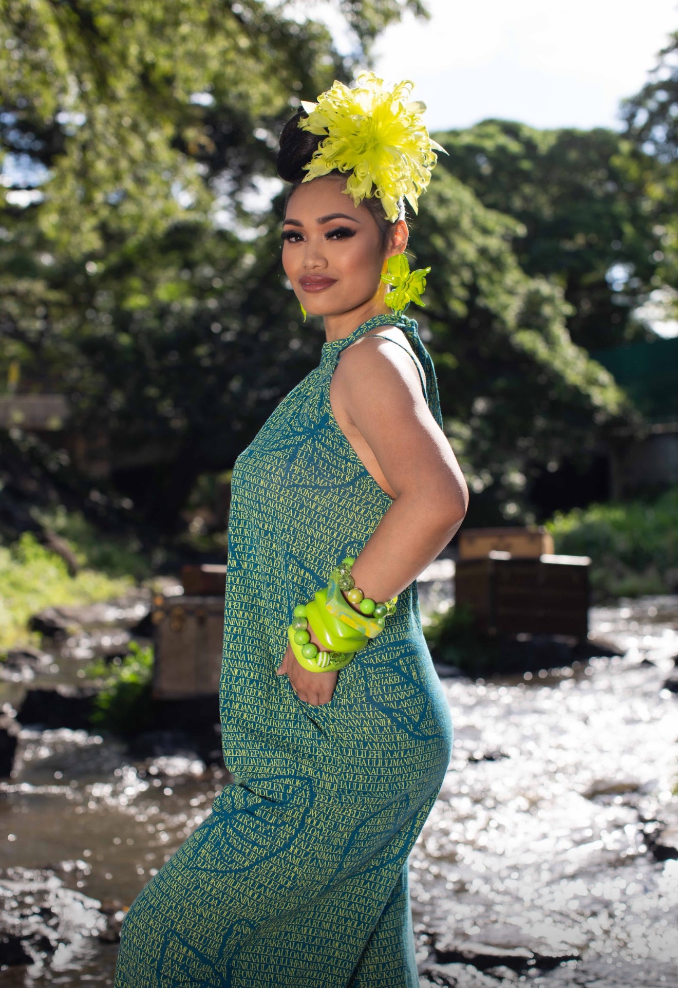 Kaleinani Halter Pant Romper GAUZE (MMʻ25)