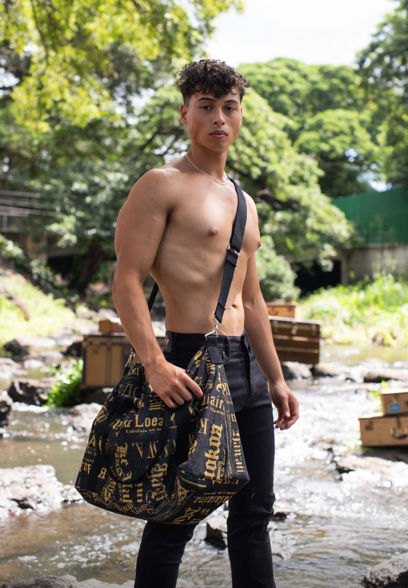 KIHOLO CARRY ALL DUFFEL (DENIM PAKAHI DENIM PALUA)