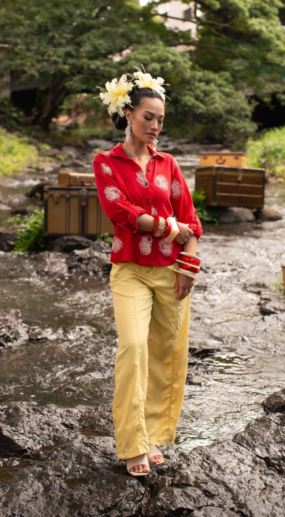 Kauʻi Long Sleeve Blouse GAUZE (MMʻ25)