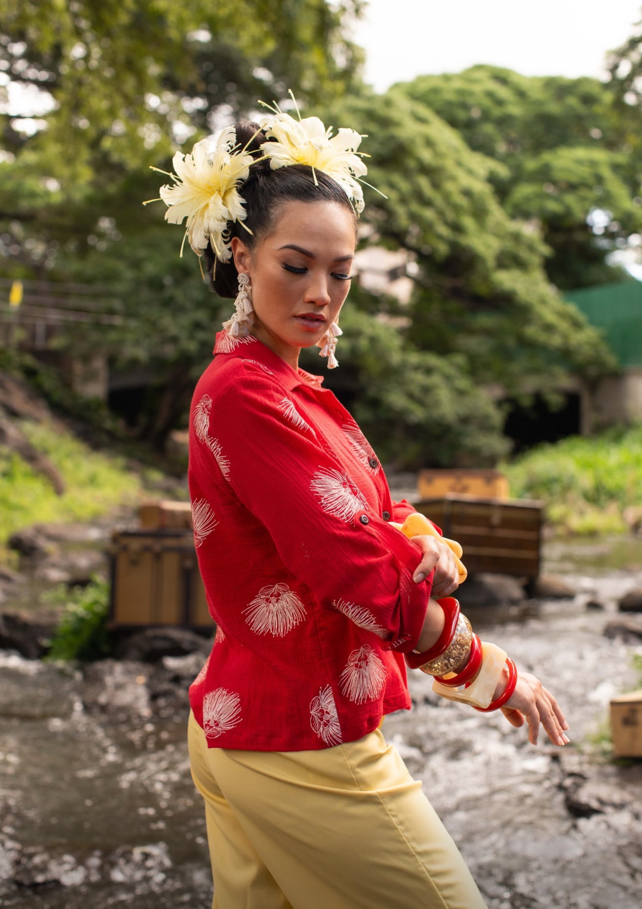 Kauʻi Long Sleeve Blouse GAUZE (MMʻ25)