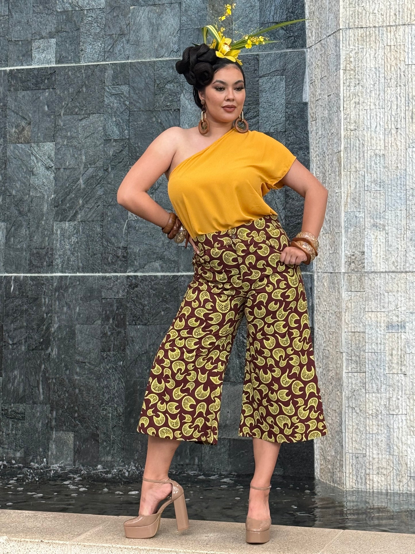 Haunani Wide Leg Culottes (LINEN MIH ʻ25)