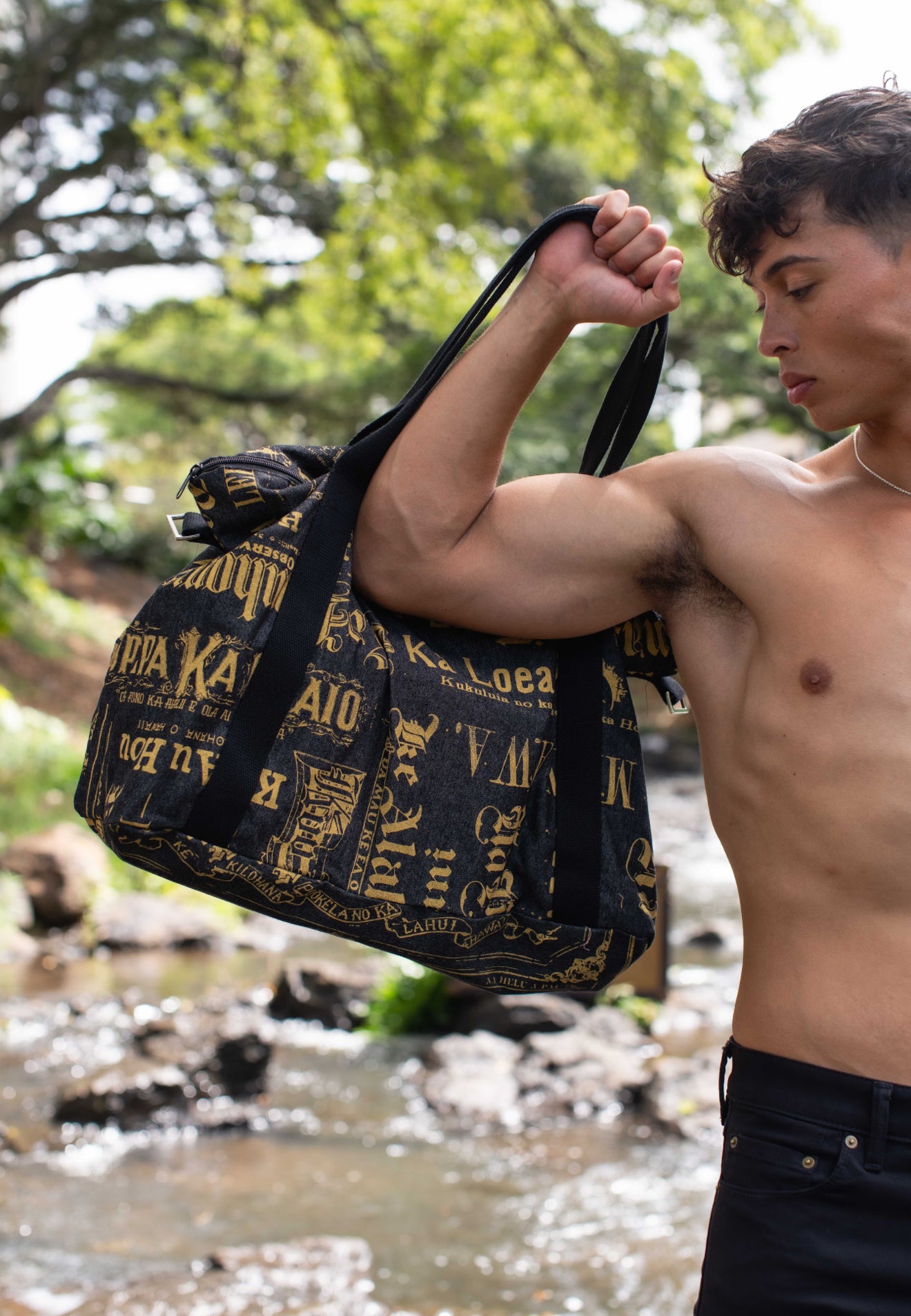 KIHOLO CARRY ALL DUFFEL (DENIM PAKAHI DENIM PALUA)