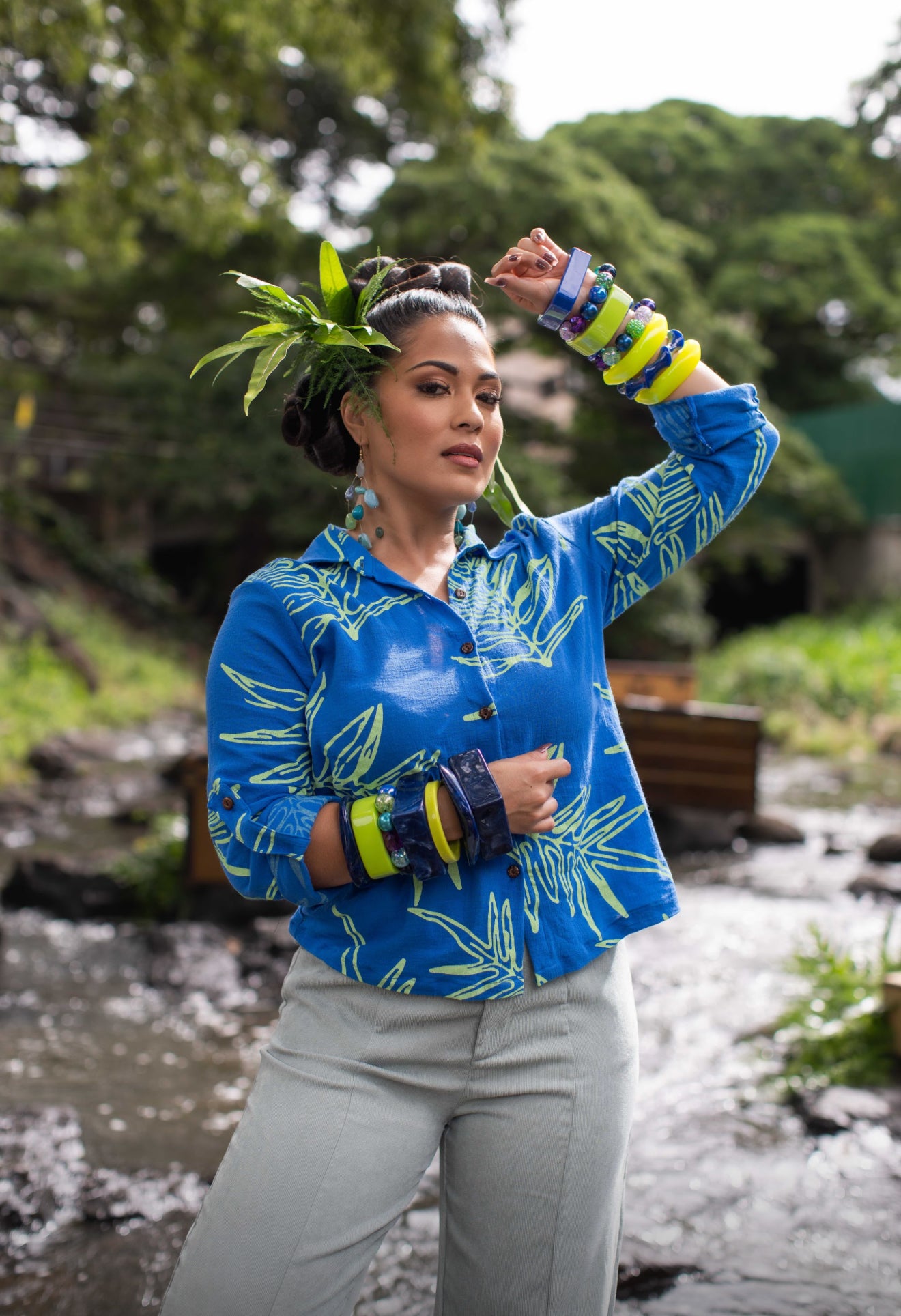 Kauʻi Long Sleeve Blouse GAUZE (MMʻ25)