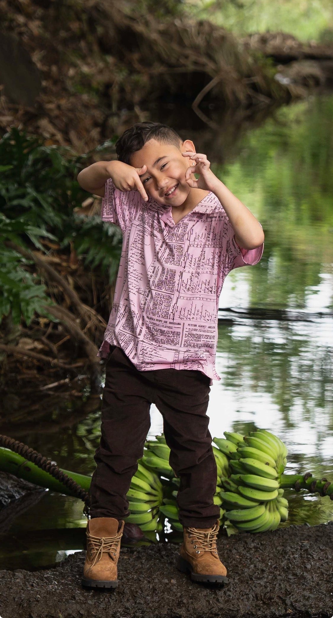 BOYS Kailianu Pullover Short Sleeve Shirt DTY-S ( MM ʻ26)