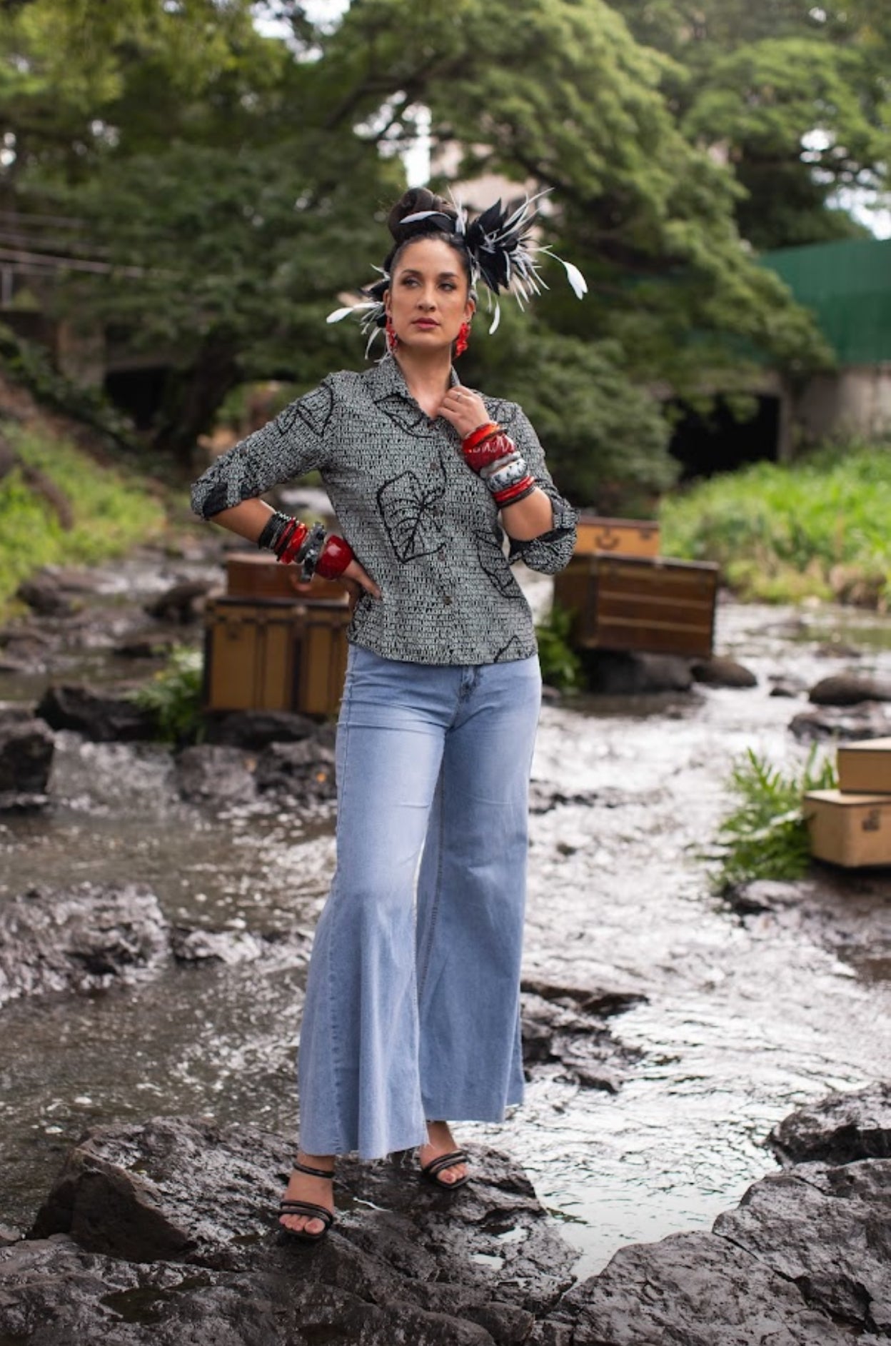 Kauʻi Long Sleeve Blouse GAUZE (MMʻ25)