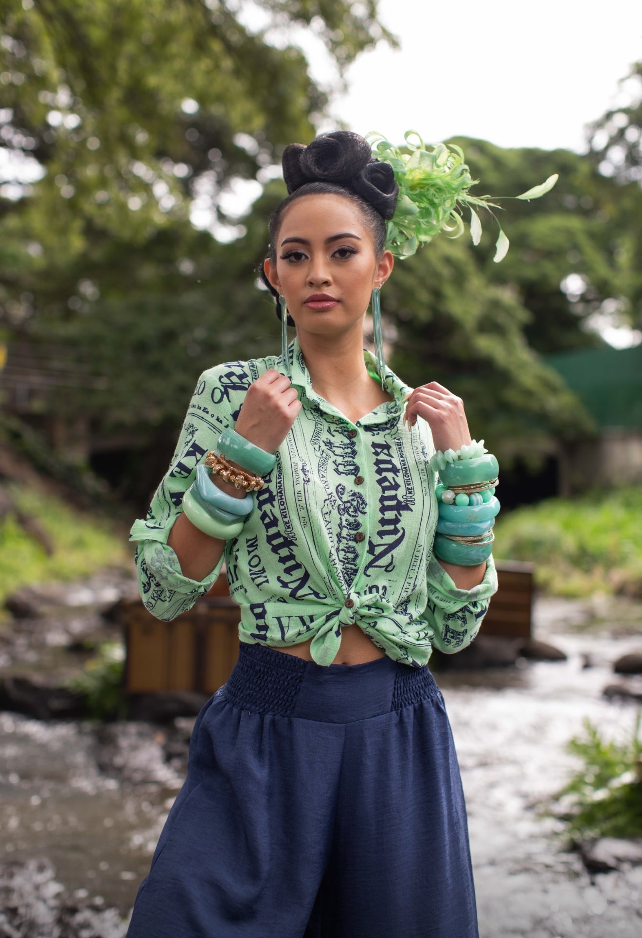 Kauʻi Long Sleeve Blouse GAUZE (MMʻ25)