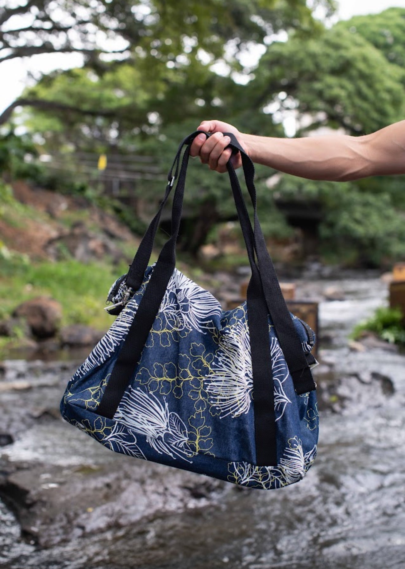 KIHOLO CARRY ALL DUFFEL (DENIM PAKAHI DENIM PALUA)