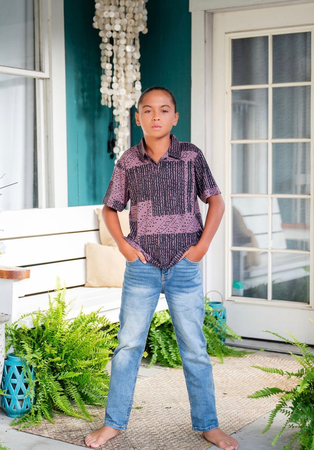 BOYS Kailianu Pullover Short Sleeve Shirt DTY-S (BHM ʻ26)
