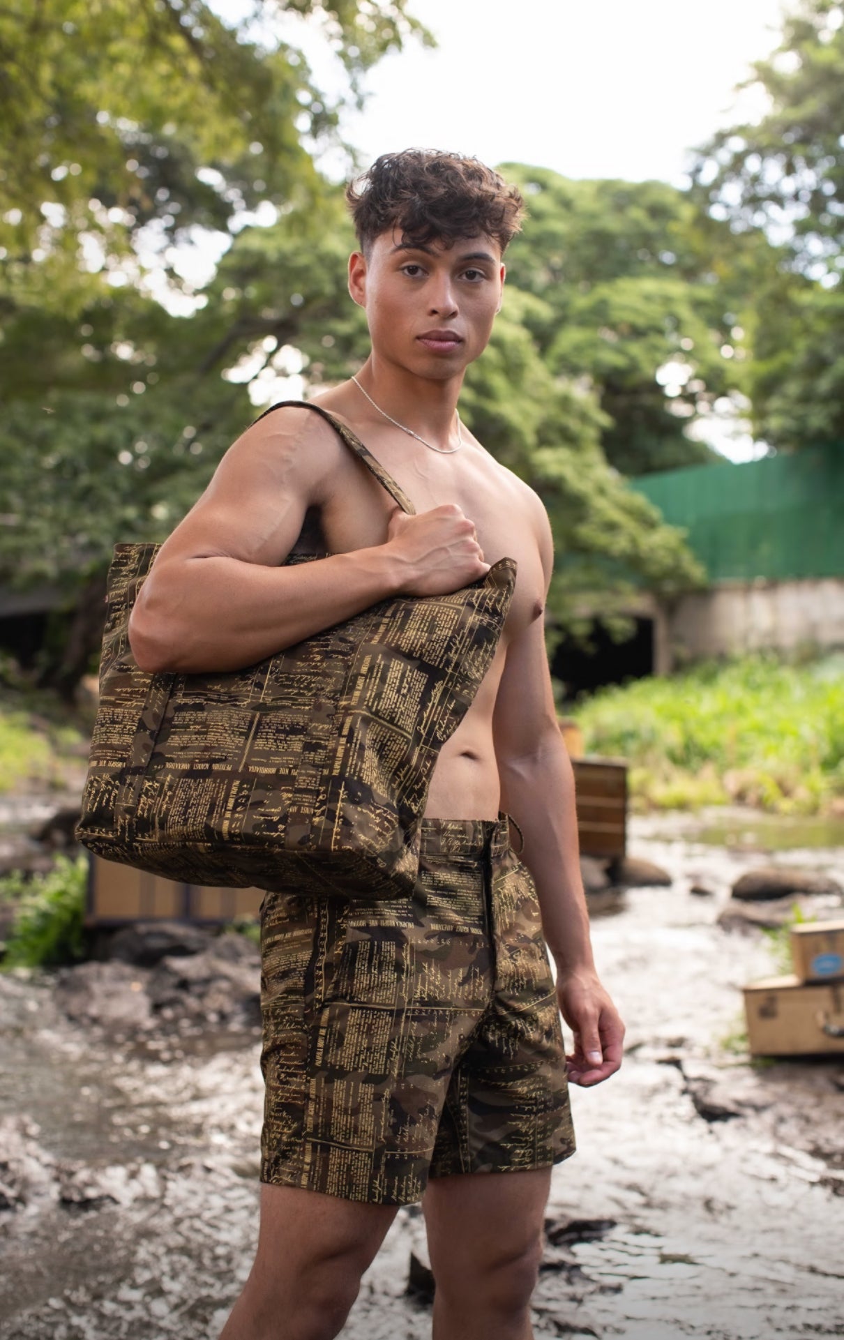 NAPOOPOO ZIPPERED TOTE (RIPSTOP ʻ25)