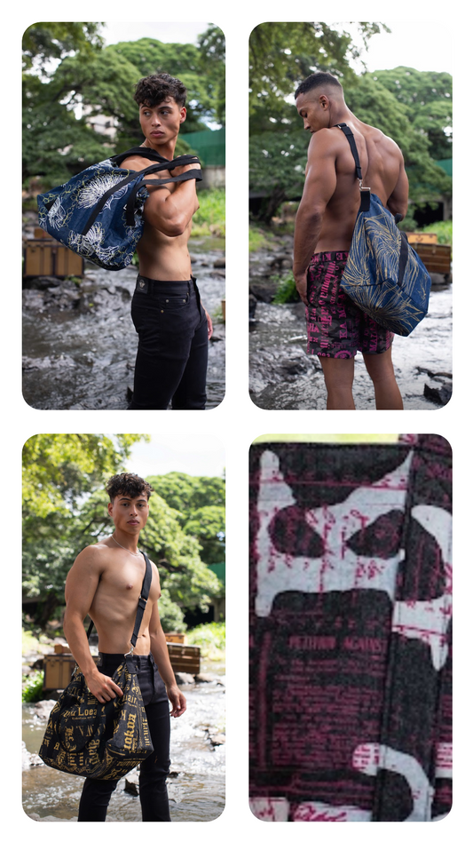 KIHOLO CARRY ALL DUFFEL (DENIM PAKAHI DENIM PALUA)