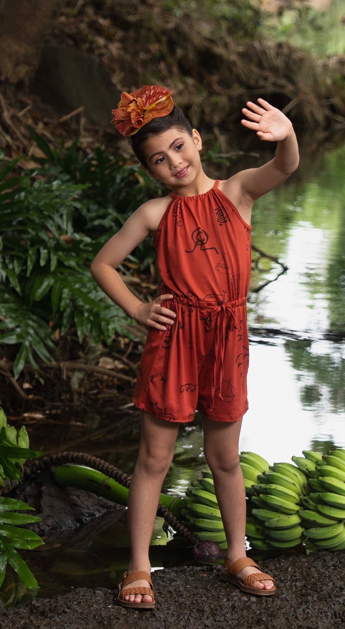 Nalani Halter Romper GIRLʻS  DTY-S  (MM ʻ26)
