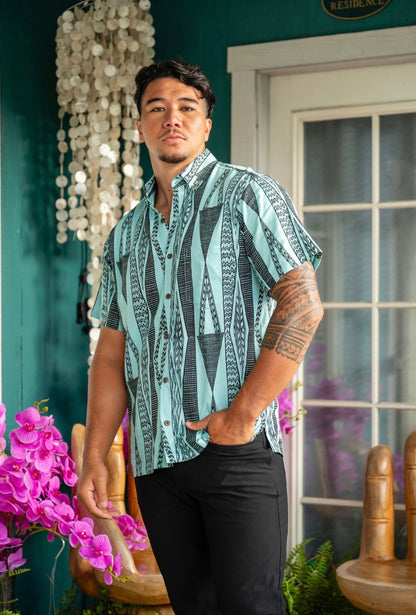 MENʻS Aloha Shirt Short Sleeve LINEN (HMP ʻ26)