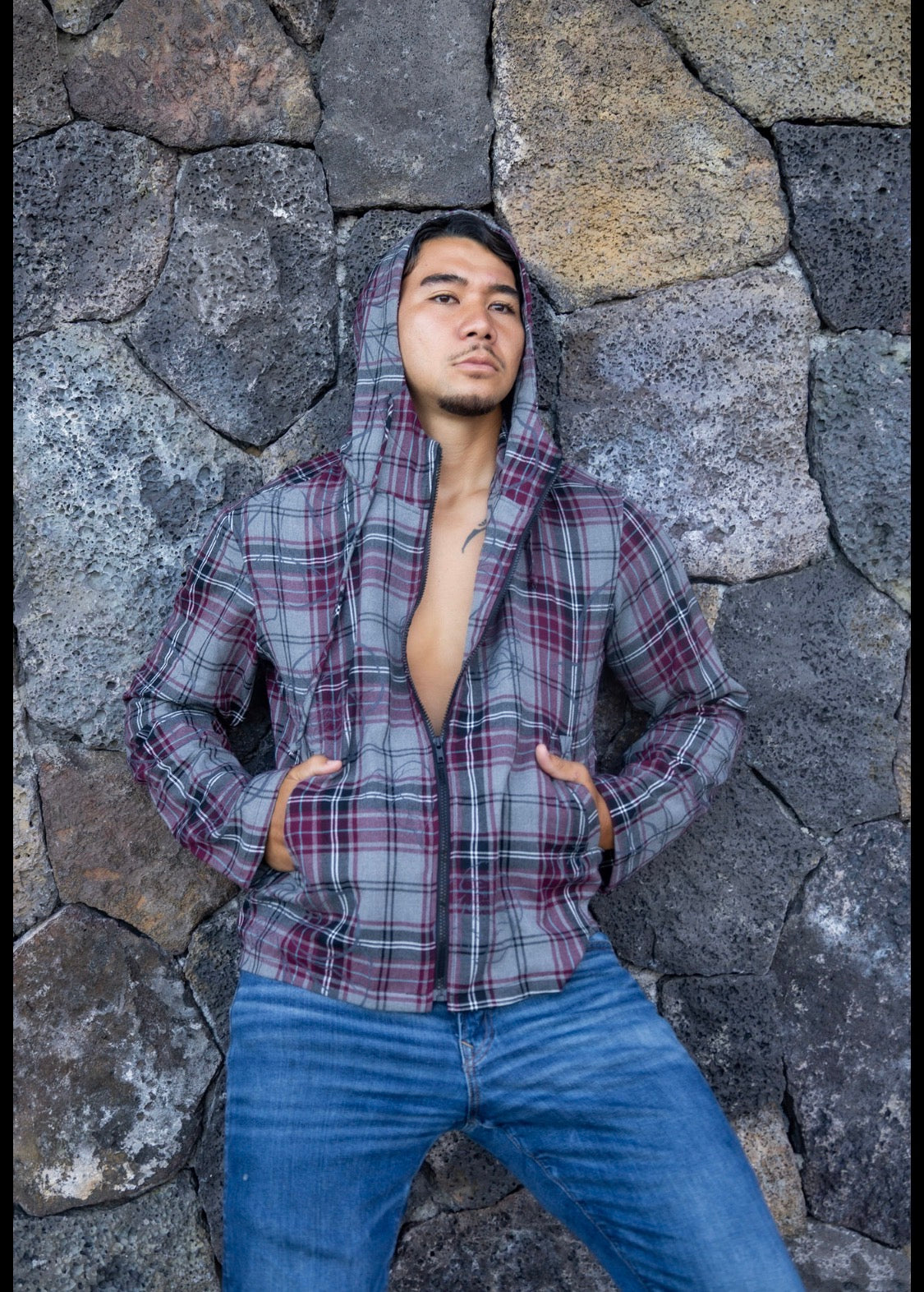 Kamaka Hooded PLAID Jackets