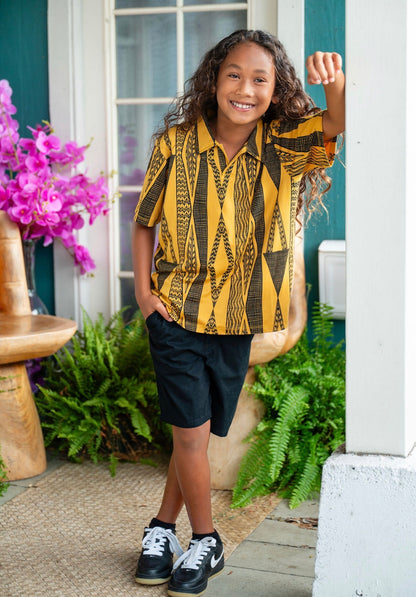 BOYS Kailianu Pullover Short Sleeve Shirt DTY-S (HMP ʻ26)