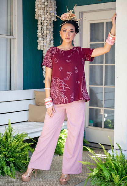 Hauoli SHORT SLEEVE Blouse AIRFLOW (BHD PHB ʻ26)
