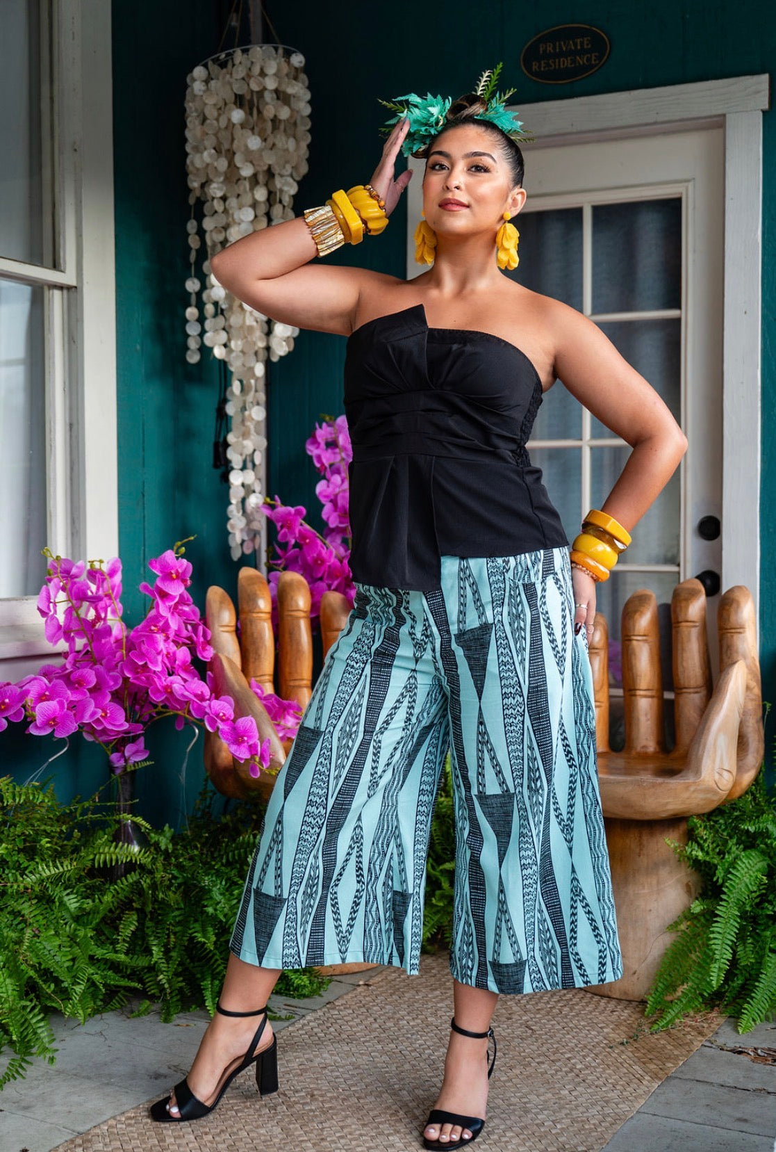 Haunani Wide Leg Culotte LINEN (HMPʻ26)