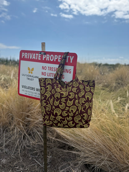 Napoʻopoʻo Zippered Tote (LINEN MIH ʻ25)