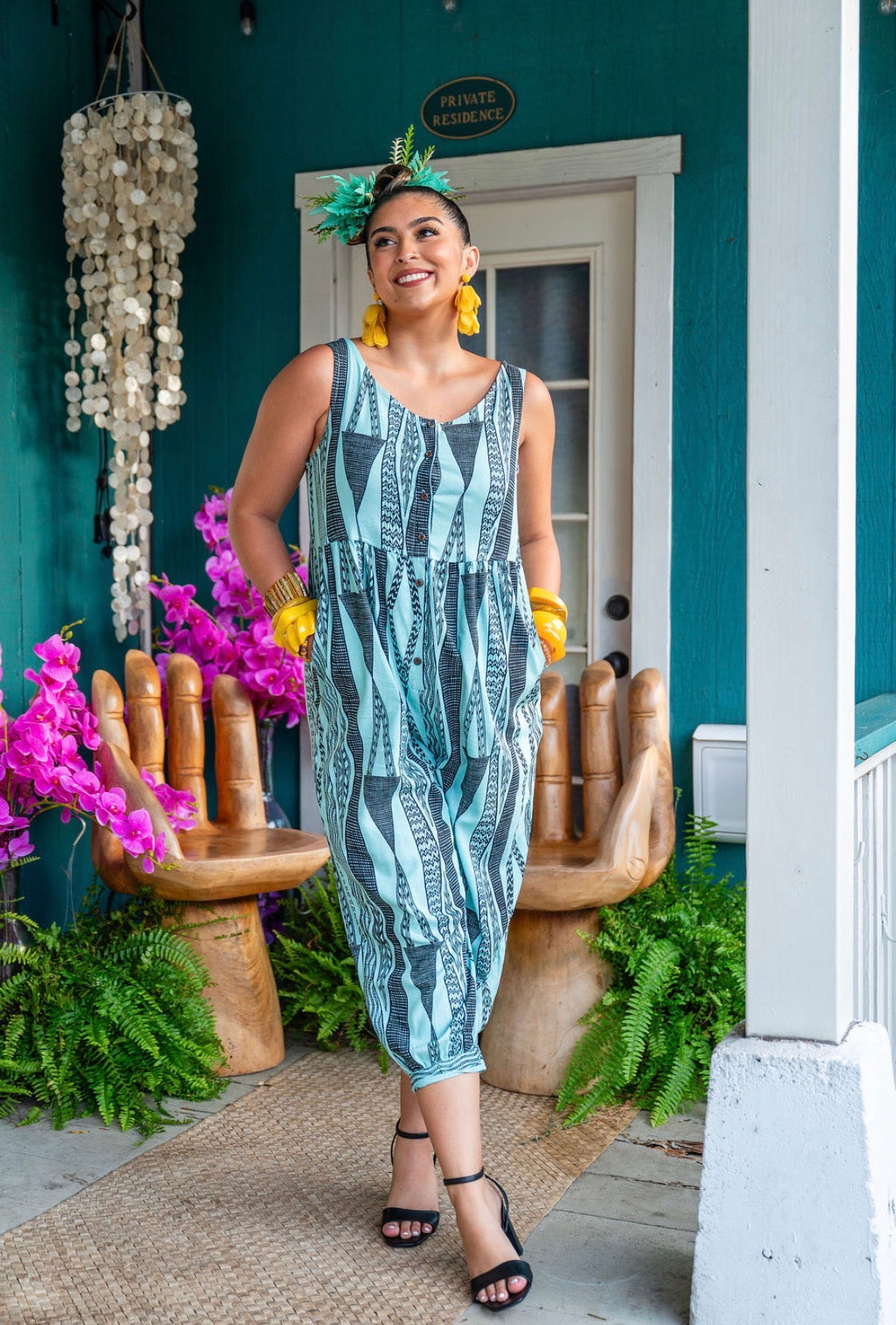 Hāleo Tank Romper LINEN (HMP ʻ26)