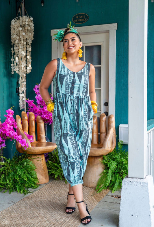 Hāleo Tank Romper LINEN (HMP ʻ26)