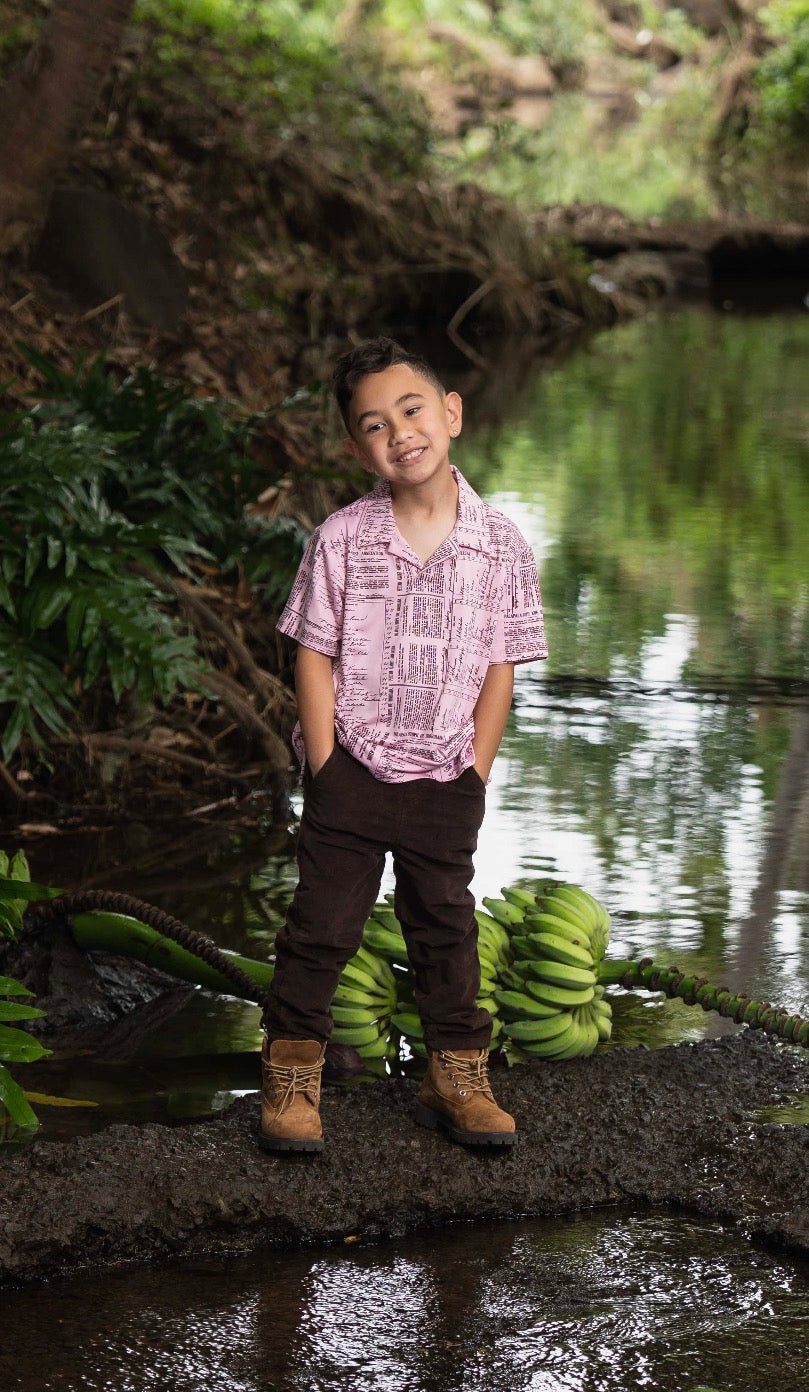 BOYS Kailianu Pullover Short Sleeve Shirt DTY-S ( MM ʻ26)