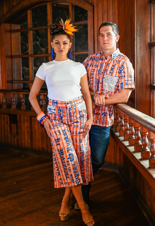 Menʻs Aloha Shirt Button Down ( MIH PALAKA ʻ25 )