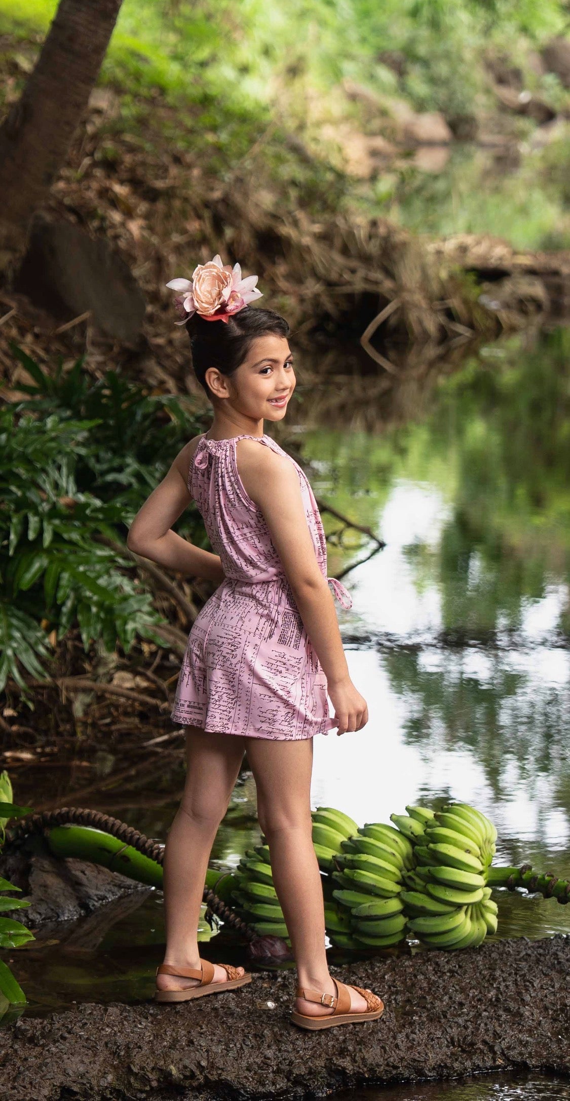 Nalani Halter Romper GIRLʻS  DTY-S  (MM ʻ26)