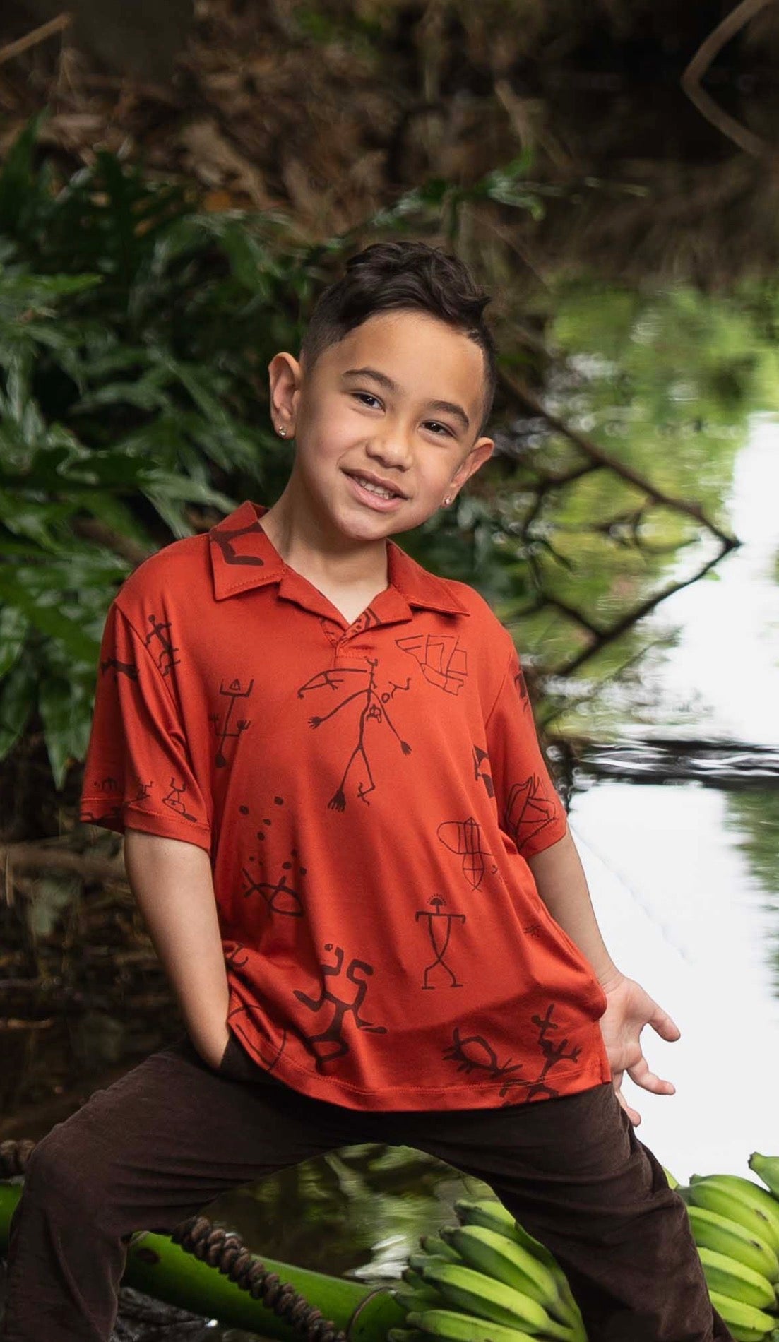 BOYS Kailianu Pullover Short Sleeve Shirt DTY-S ( MM ʻ26)