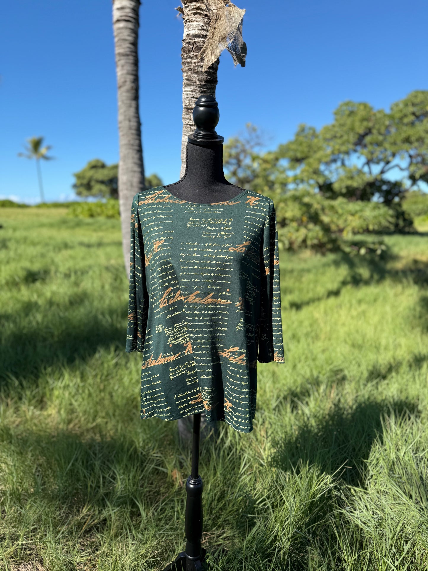 Kaʻawa 3/4 Long Sleeve Blouse (Dble Release)