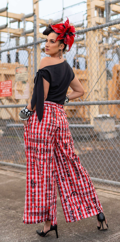 Kelelani Wide Leg Pants (PALAKAʻ25)