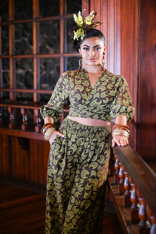 Puakea Smocking Pants (MIH GAUZE ʻ25)In