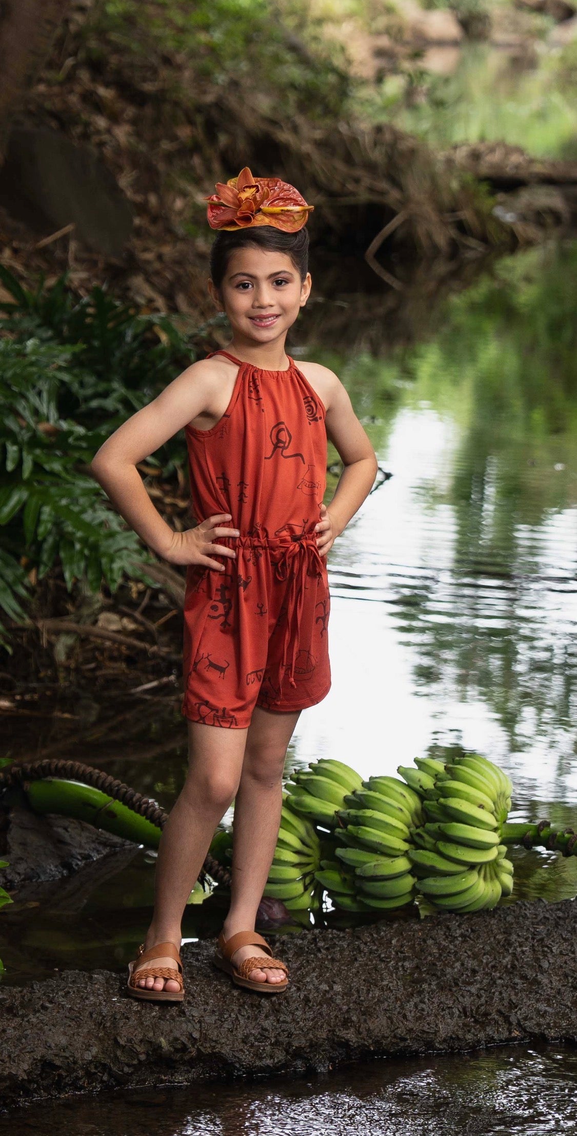 Nalani Halter Romper GIRLʻS  DTY-S  (MM ʻ26)