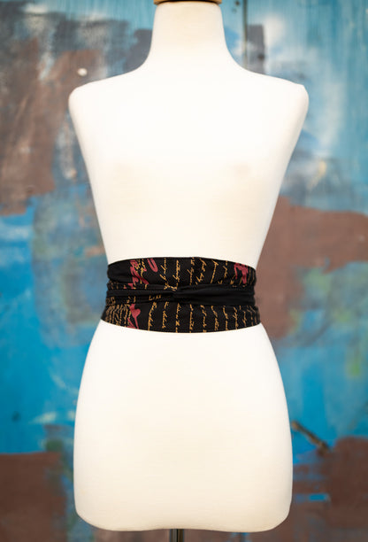 Kimono Obi Belt (Wool Dobby)