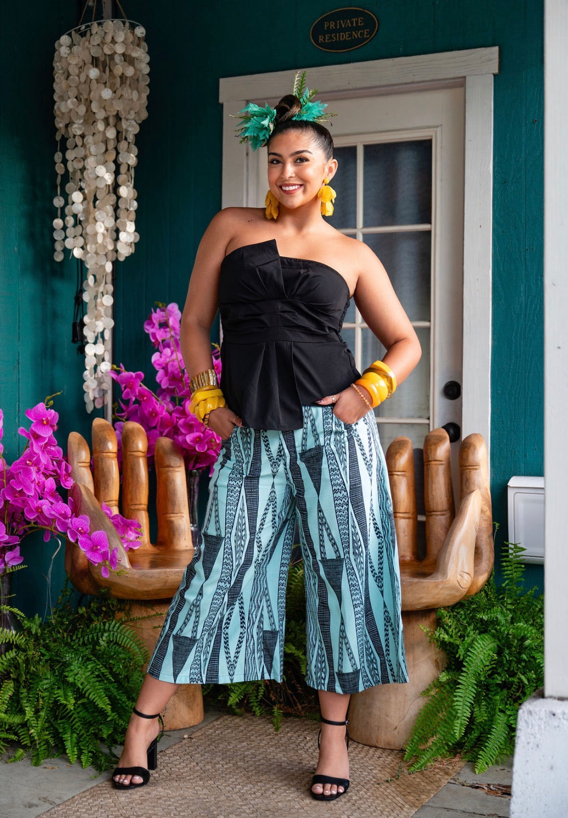 Haunani Wide Leg Culotte LINEN (HMPʻ26)