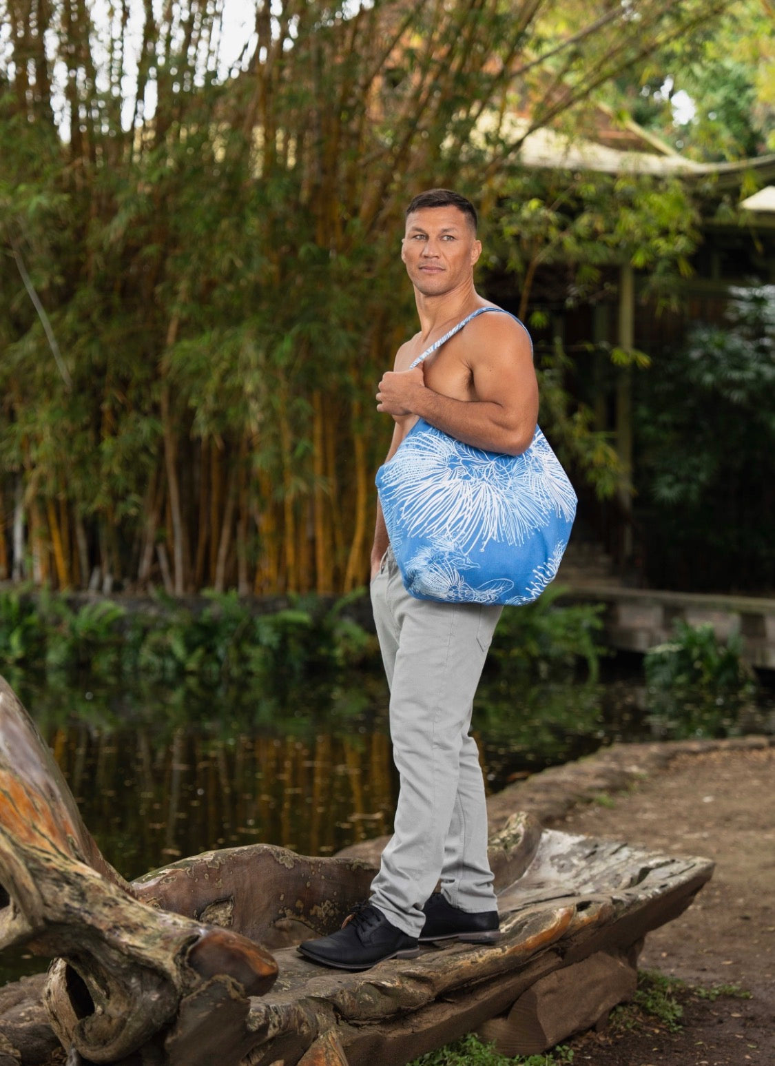 Niumalu 20" Reversible Tote Bag LINEN (MM ʻ26)