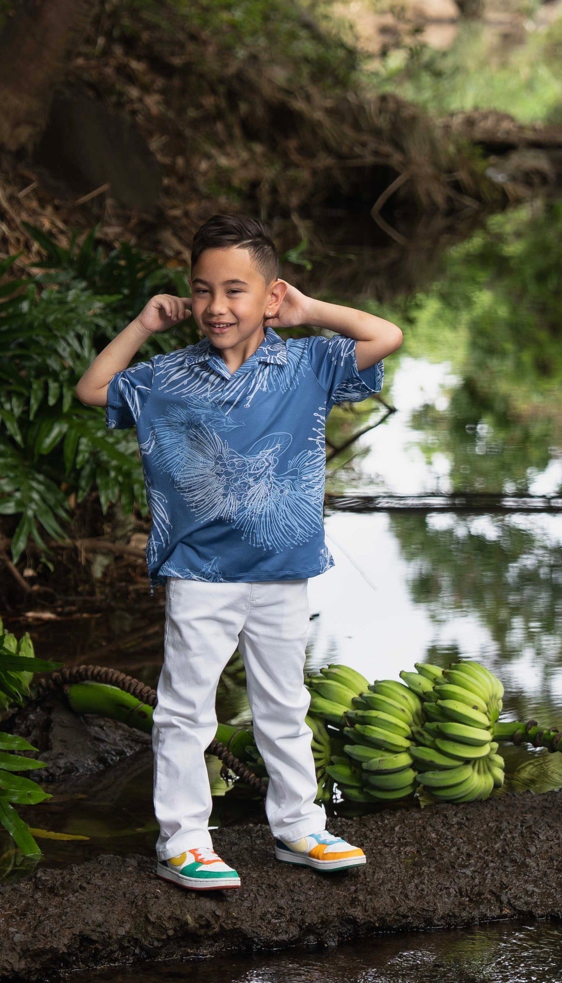BOYS Kailianu Pullover Short Sleeve Shirt DTY-S ( MM ʻ26)