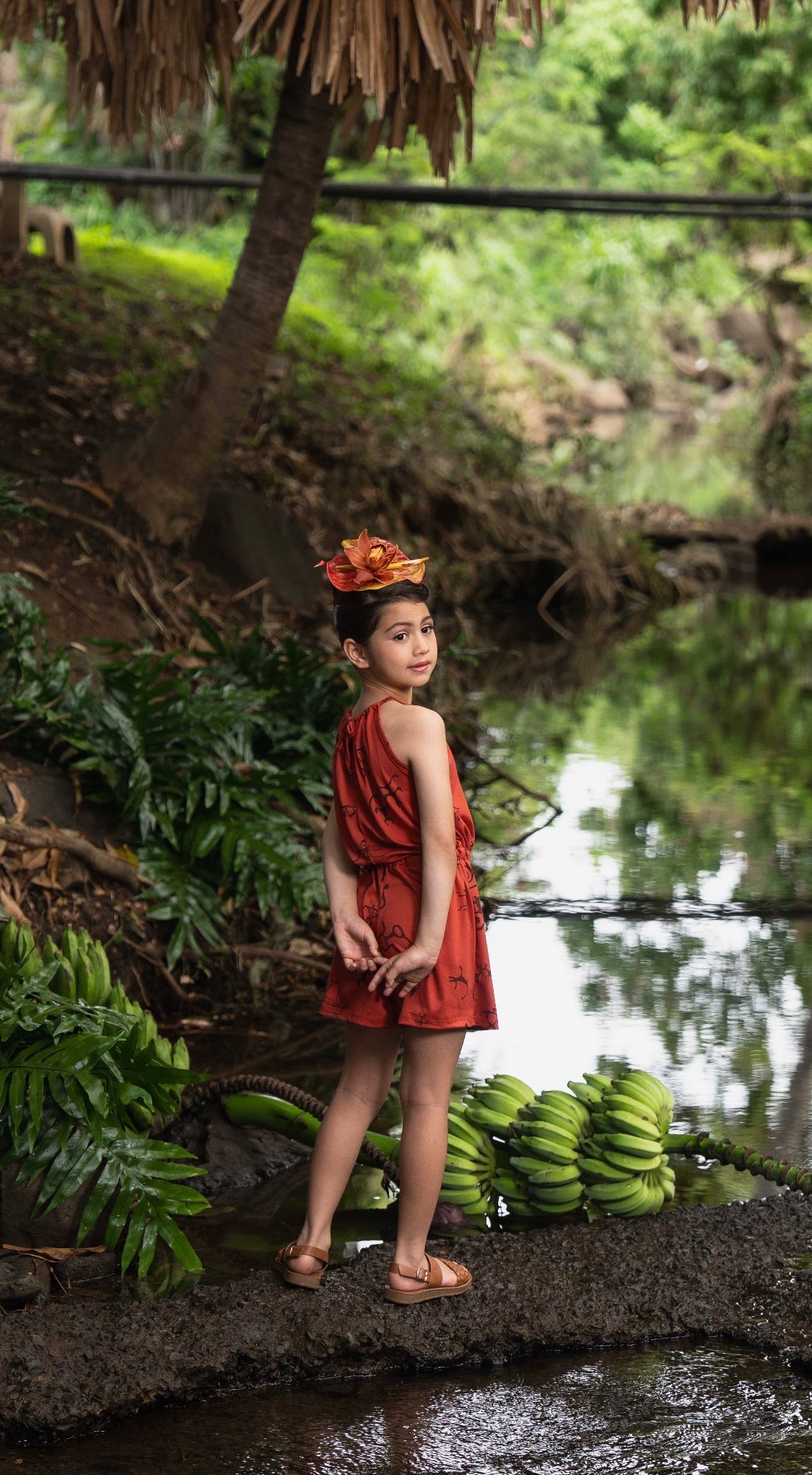Nalani Halter Romper GIRLʻS  DTY-S  (MM ʻ26)