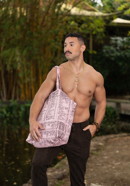 Niumalu 20" Reversible Tote Bag LINEN (MM ʻ26)