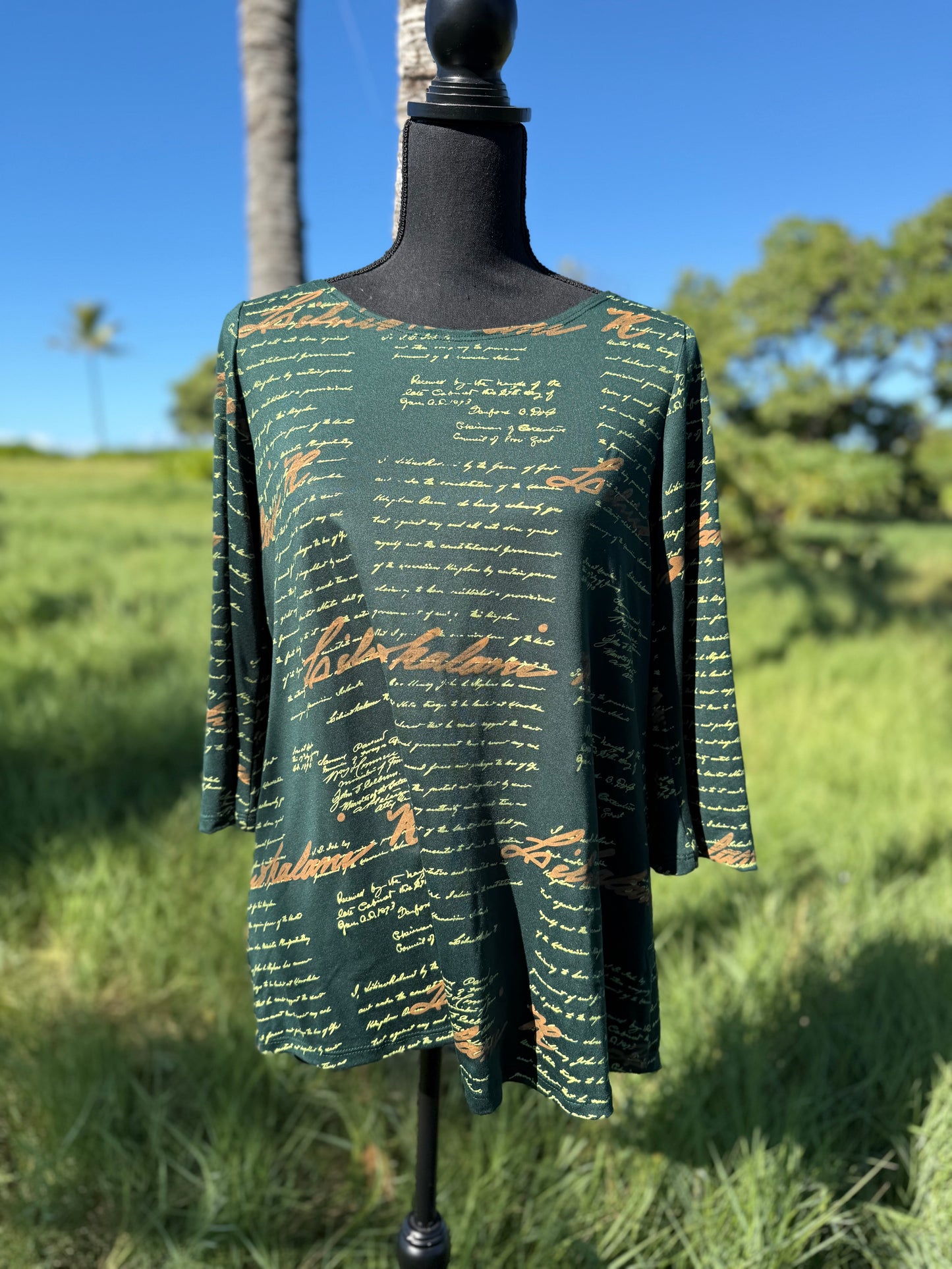 Kaʻawa 3/4 Long Sleeve Blouse (Dble Release)