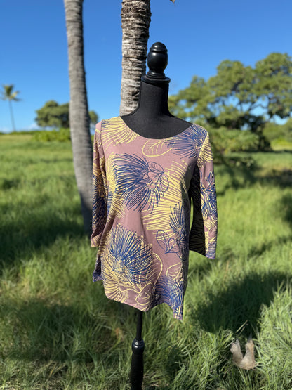 Kaʻawa 3/4 Long Sleeve Blouse (Dble Release)