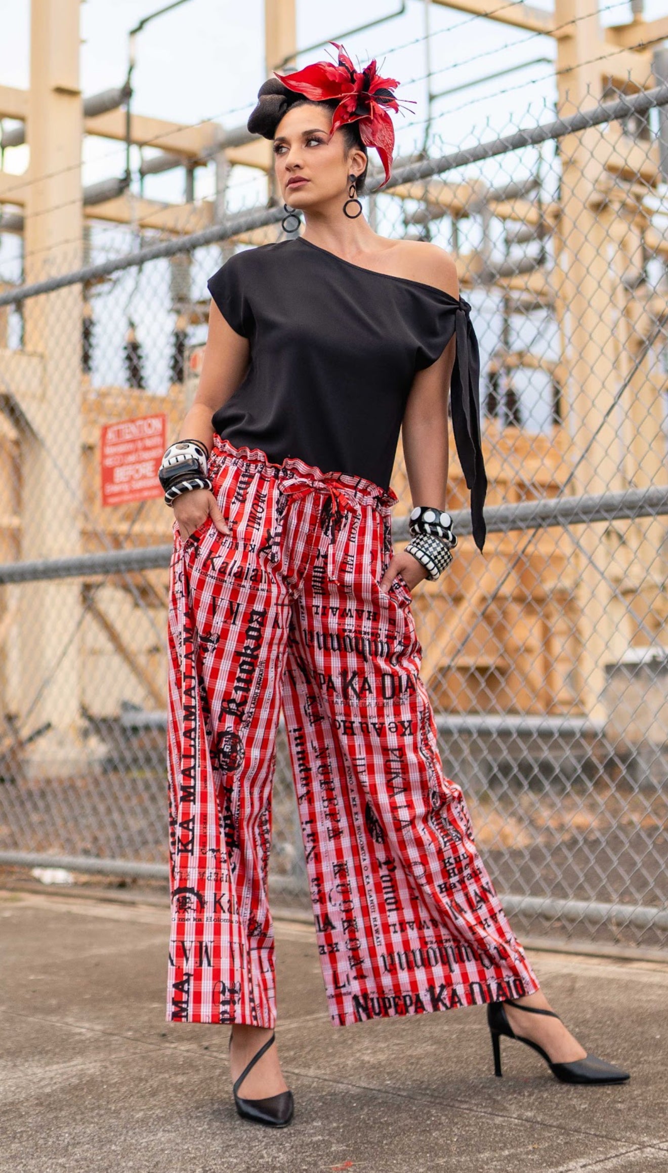 Kelelani Wide Leg Pants (PALAKAʻ25)