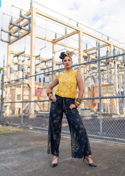 KELELANI WIDE LEG PANTS (GOLDʻ25)