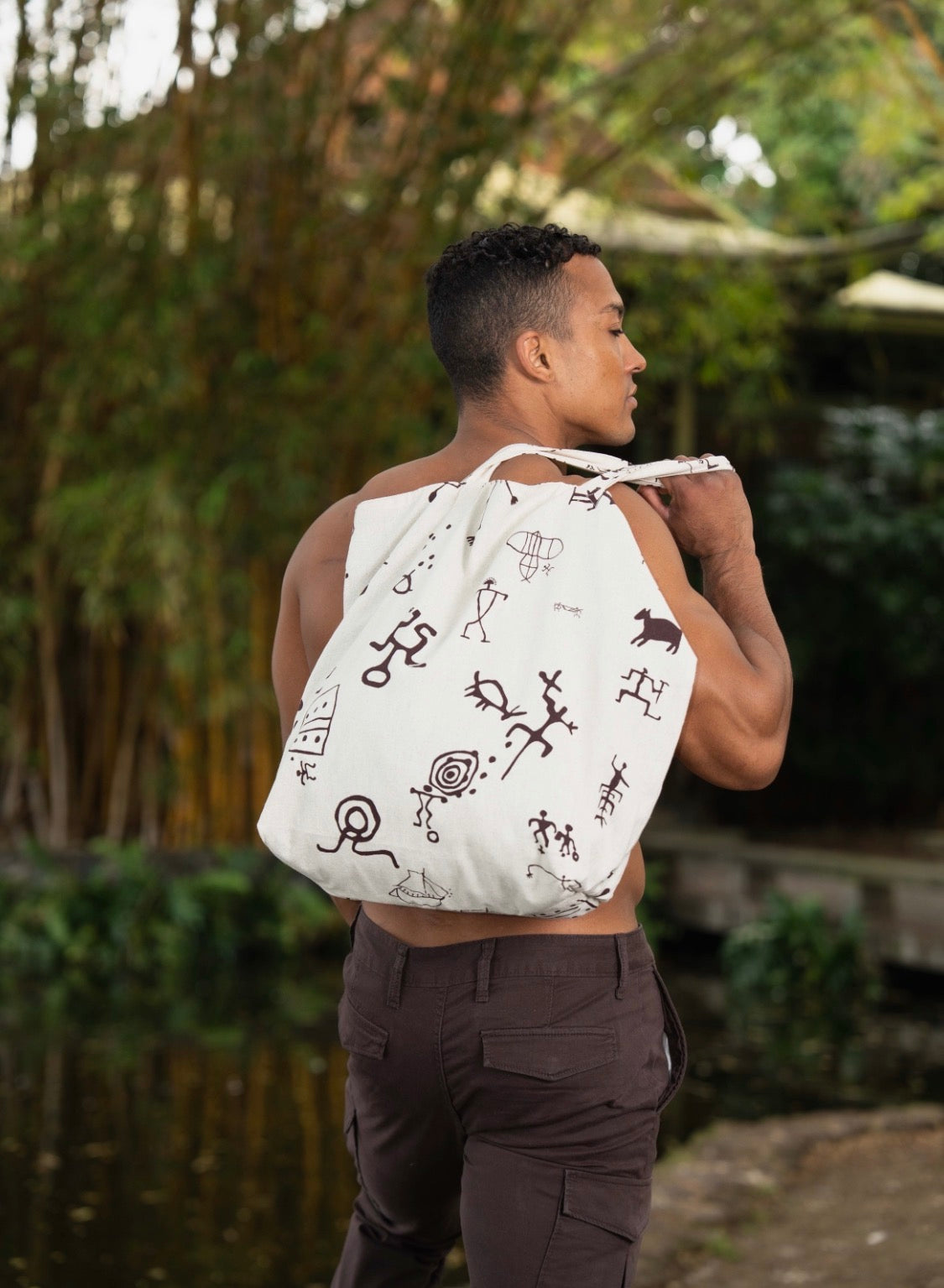 Niumalu 20" Reversible Tote Bag LINEN (MM ʻ26)