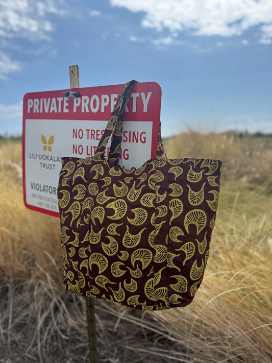 Napoʻopoʻo Zippered Tote (LINEN MIH ʻ25)