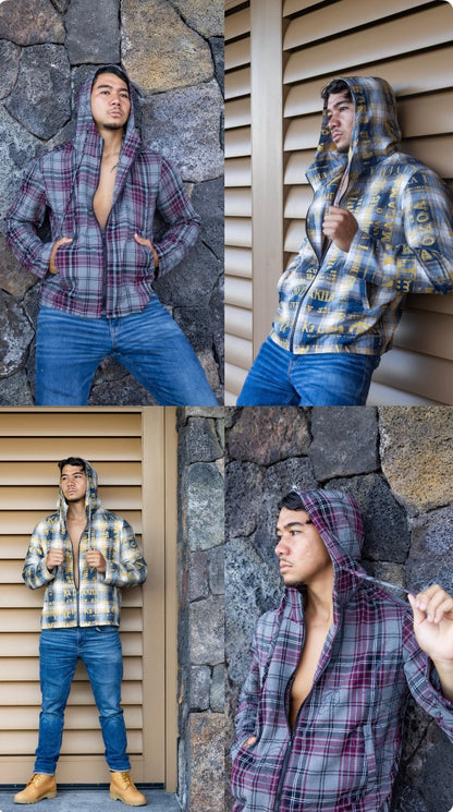 Kamaka Hooded PLAID Jackets