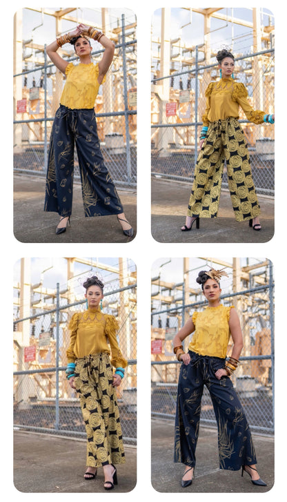 KELELANI WIDE LEG PANTS (GOLDʻ25)