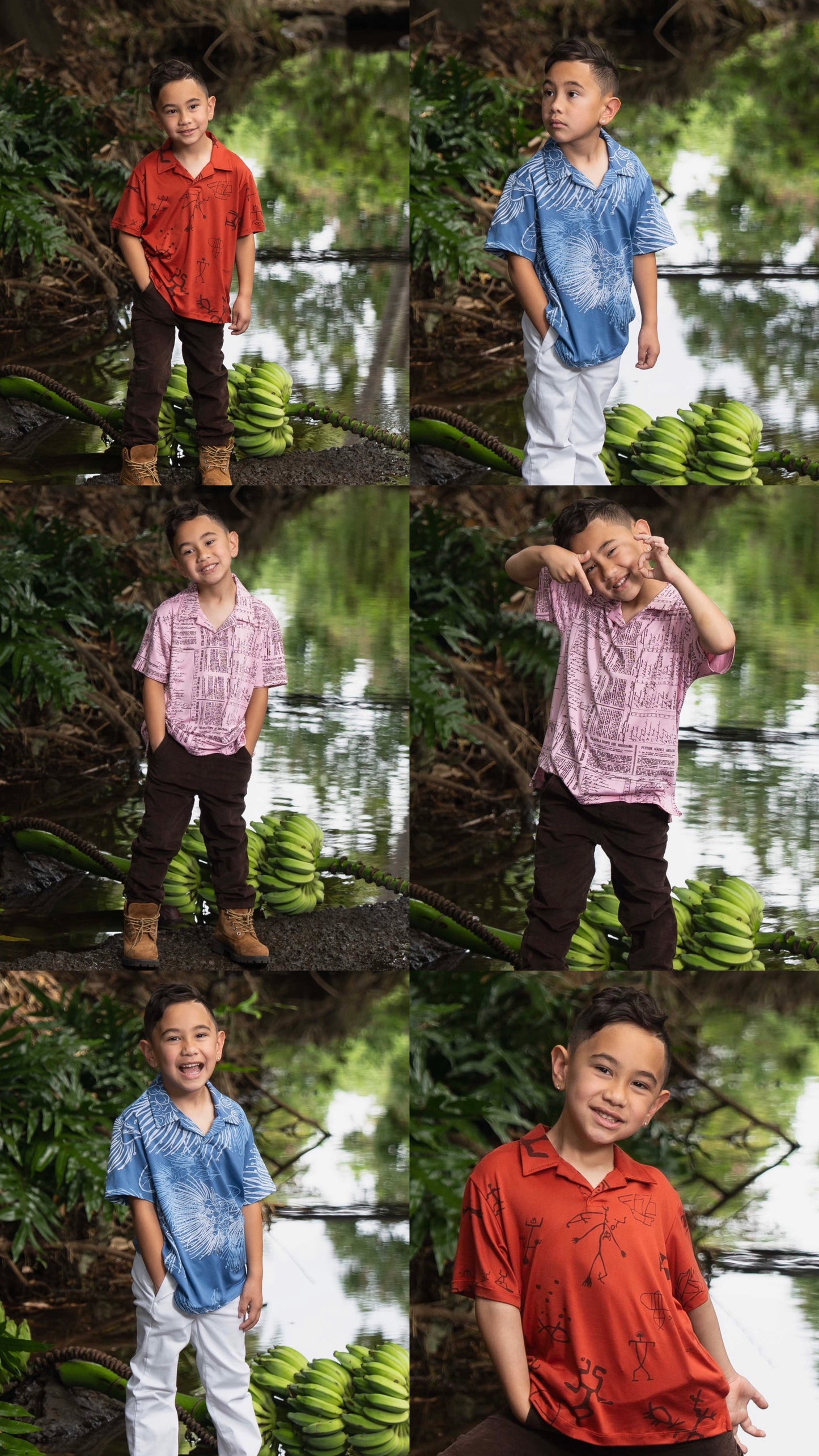 BOYS Kailianu Pullover Short Sleeve Shirt DTY-S ( MM ʻ26)