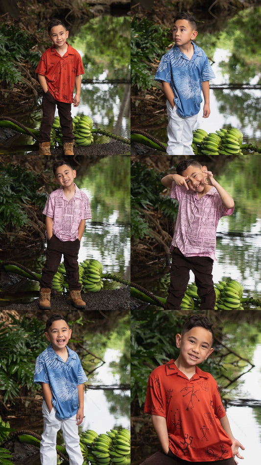 BOYS Kailianu Pullover Short Sleeve Shirt DTY-S ( MM ʻ26)