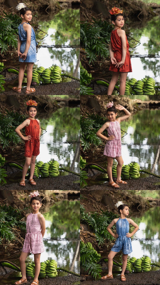 Nalani Halter Romper GIRLʻS  DTY-S  (MM ʻ26)